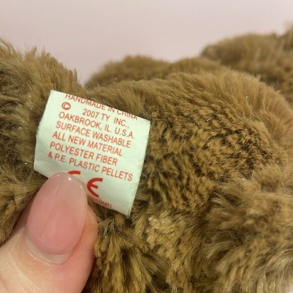 Original Ty Beanie Babies Logger the Brown Bear 2007 Good Used Condition 6.5” - Picture 6 of 9